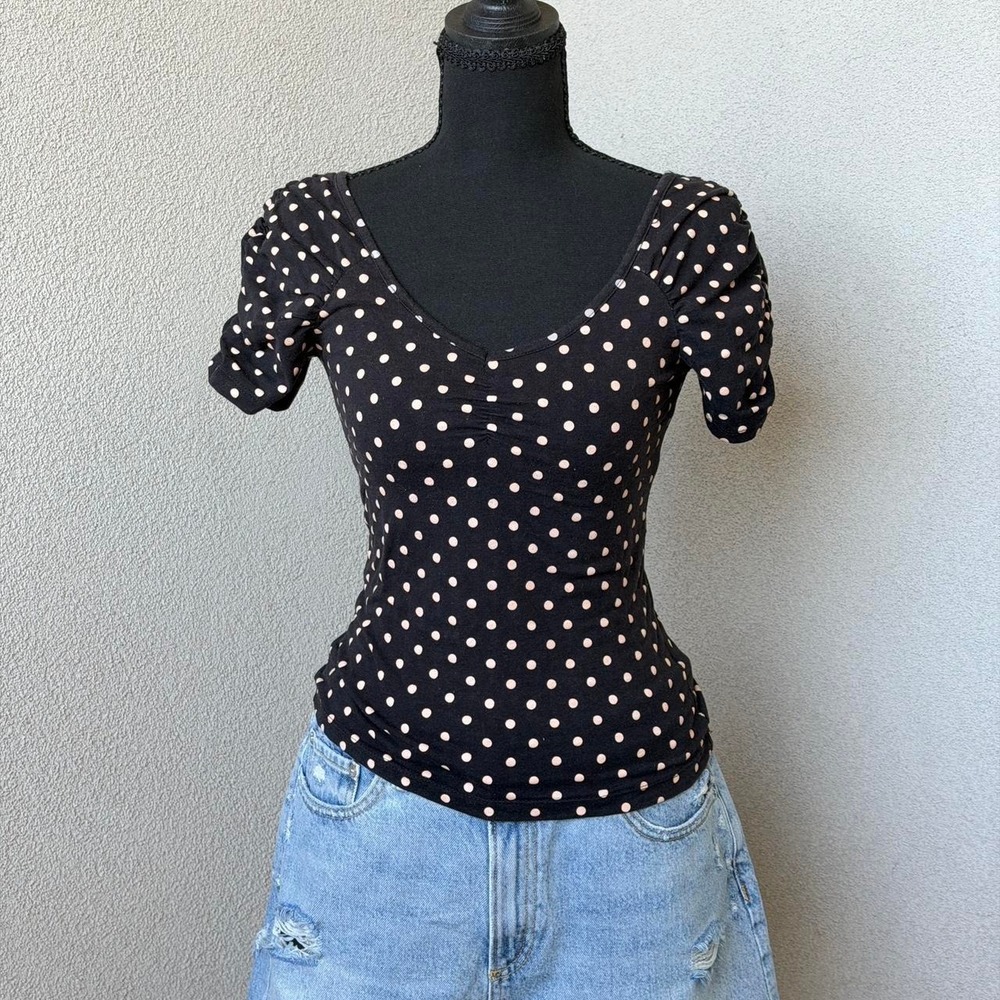 Selena Gomez Dream Out Loud Polka Dot Top Size S
